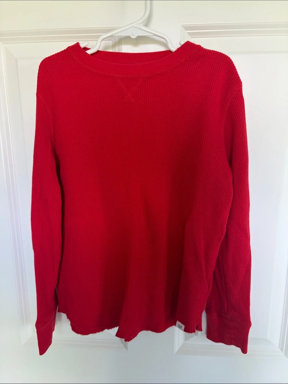 GAP Red Long Sleeve Thermal Tee
